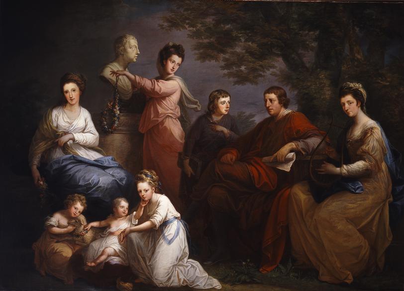 The Family of The Earl of Gower, zoomed in