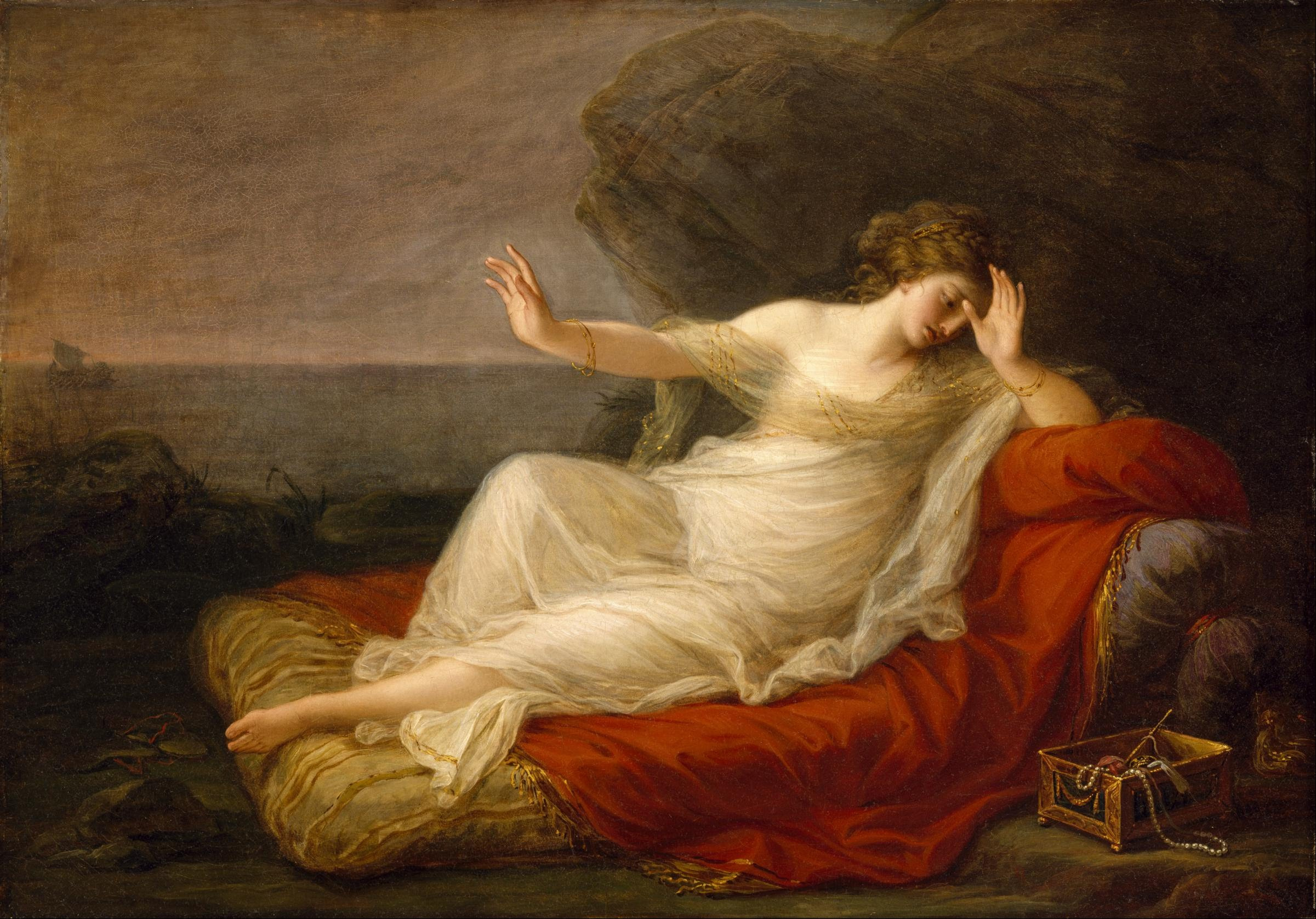 Ariadne Abandoned by Theseus, zoomed in
