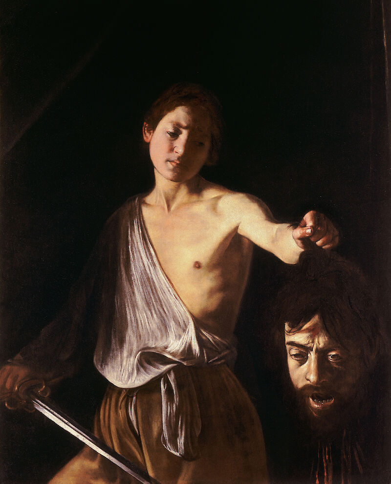 David with the Head of Goliath (1610) scale comparison