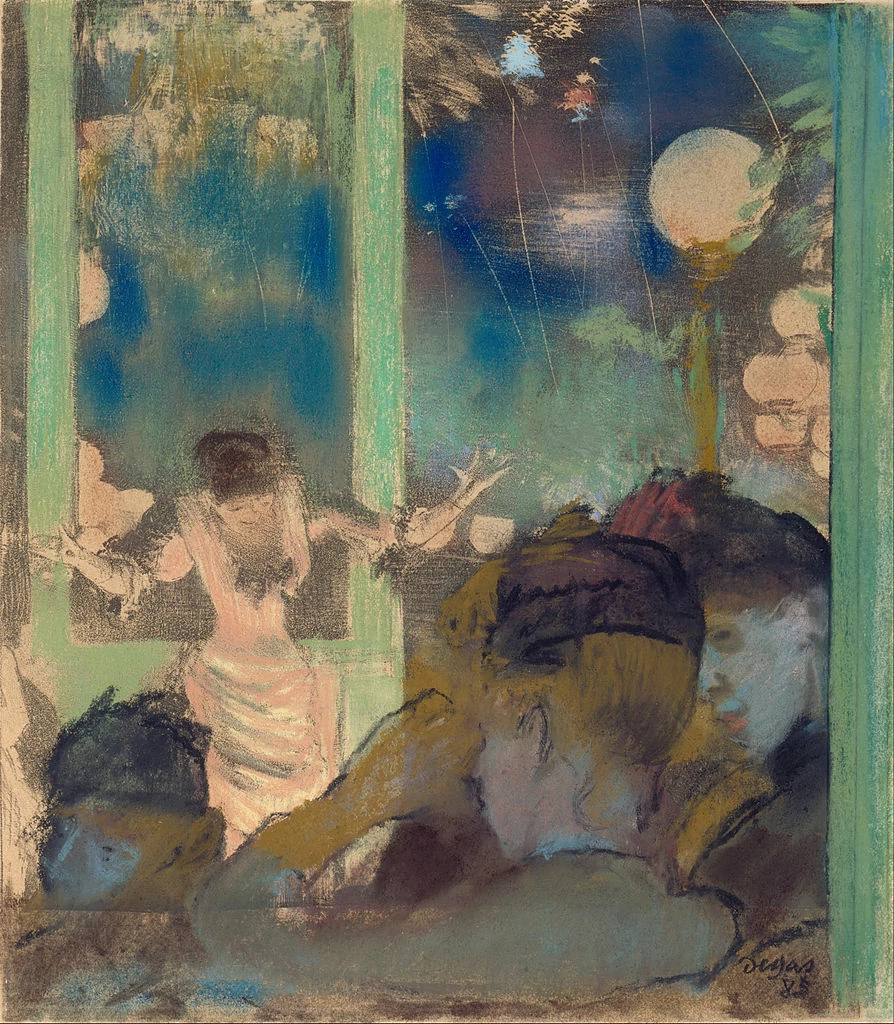 Mademoiselle Bécat at the Café des Ambassadeurs, Edgar Degas