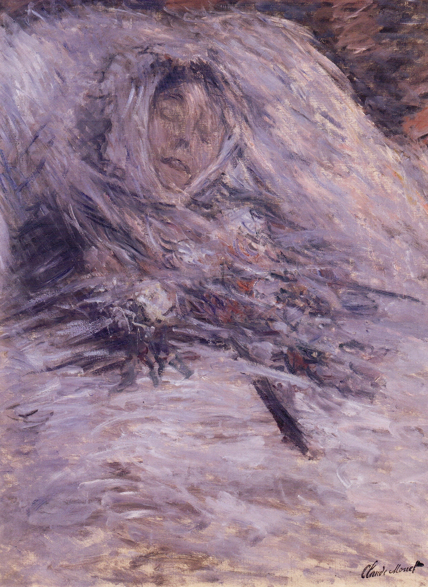 Camille Monet on her Deathbed, Claude Monet