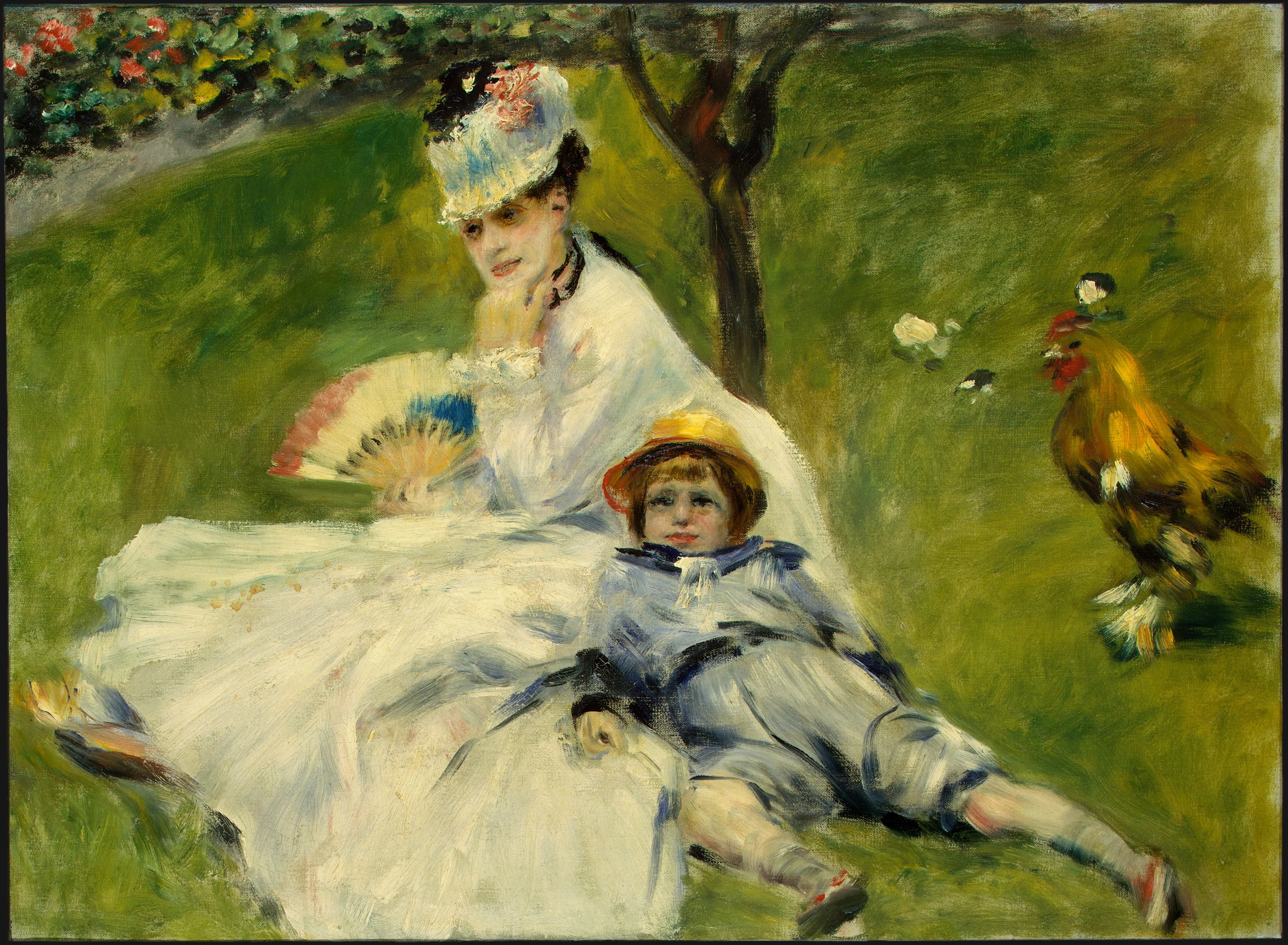 Madame Monet and her Son, Pierre-Auguste Renoir