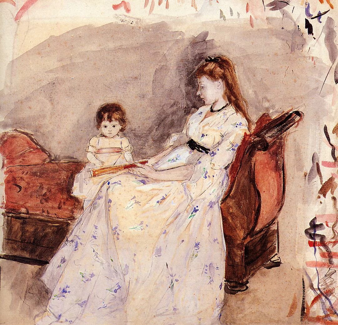 Edma with her Daughter Jeanne, Berthe Morisot