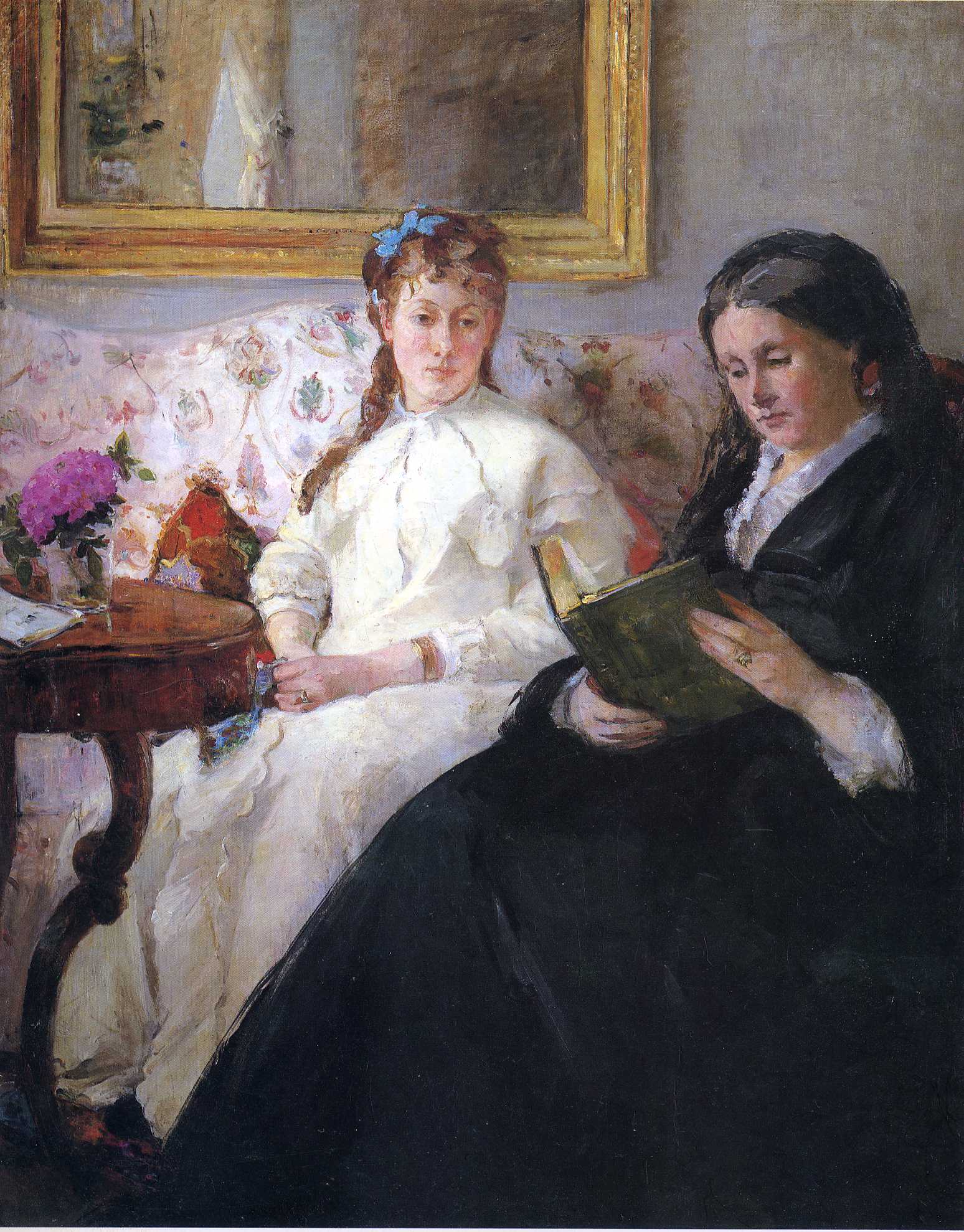 Portrait of the Artist's Mother and Sister, zoomed in