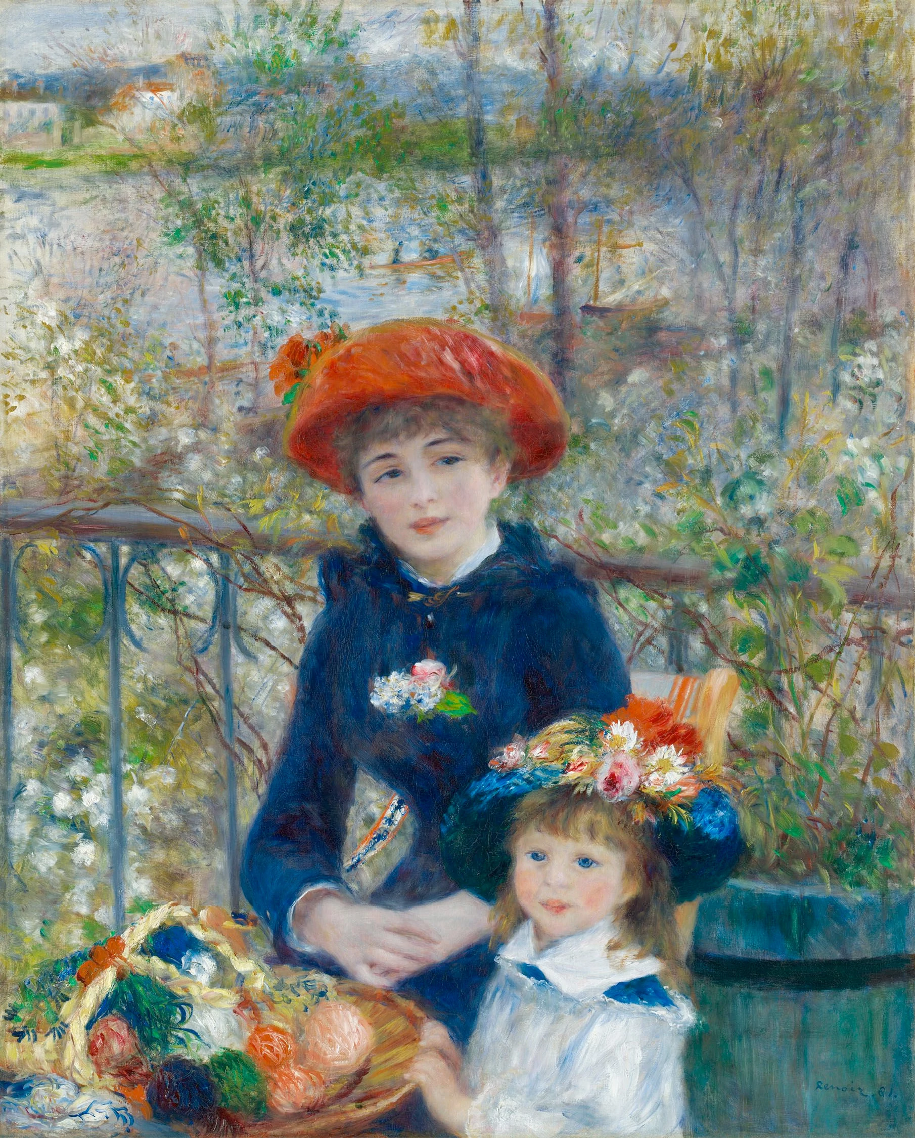 The Two Sisters On the Terrace, Pierre-Auguste Renoir
