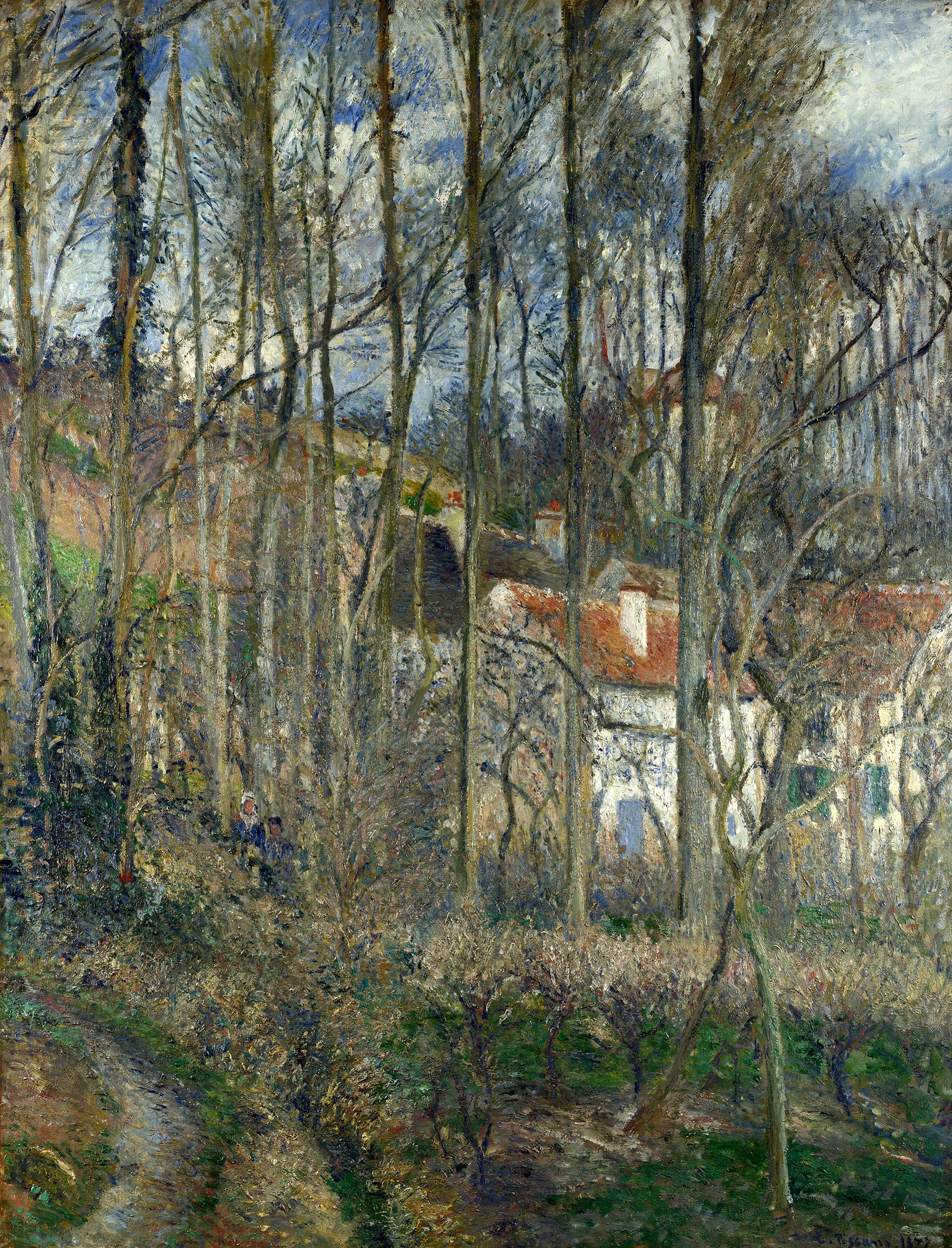 The Côte des Bœufs at L'Hermitage, Camille Pissarro