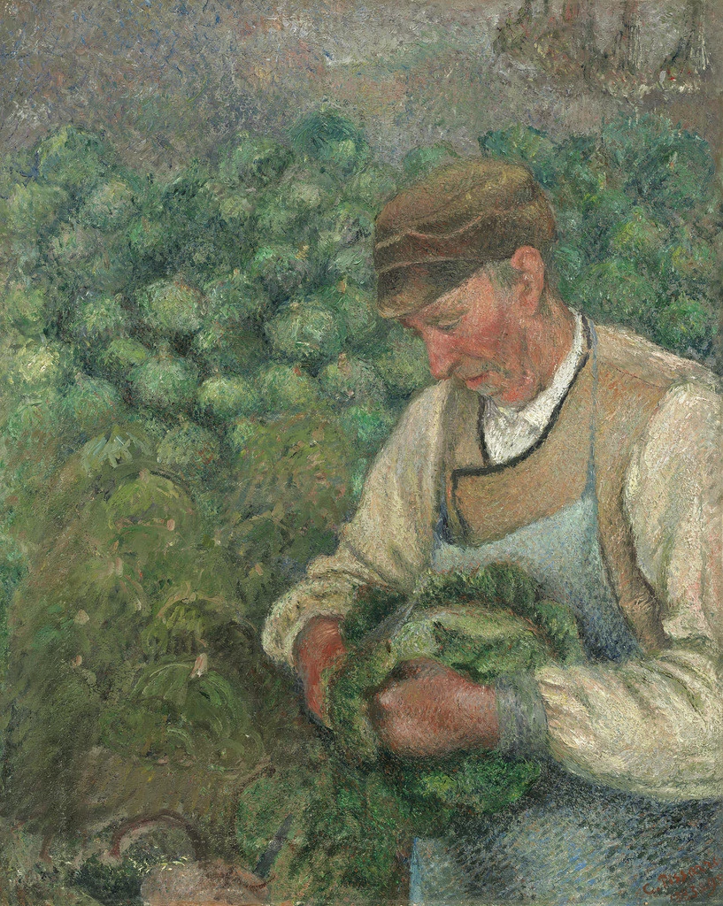 The Gardener - Old Peasant with Cabbage, Camille Pissarro