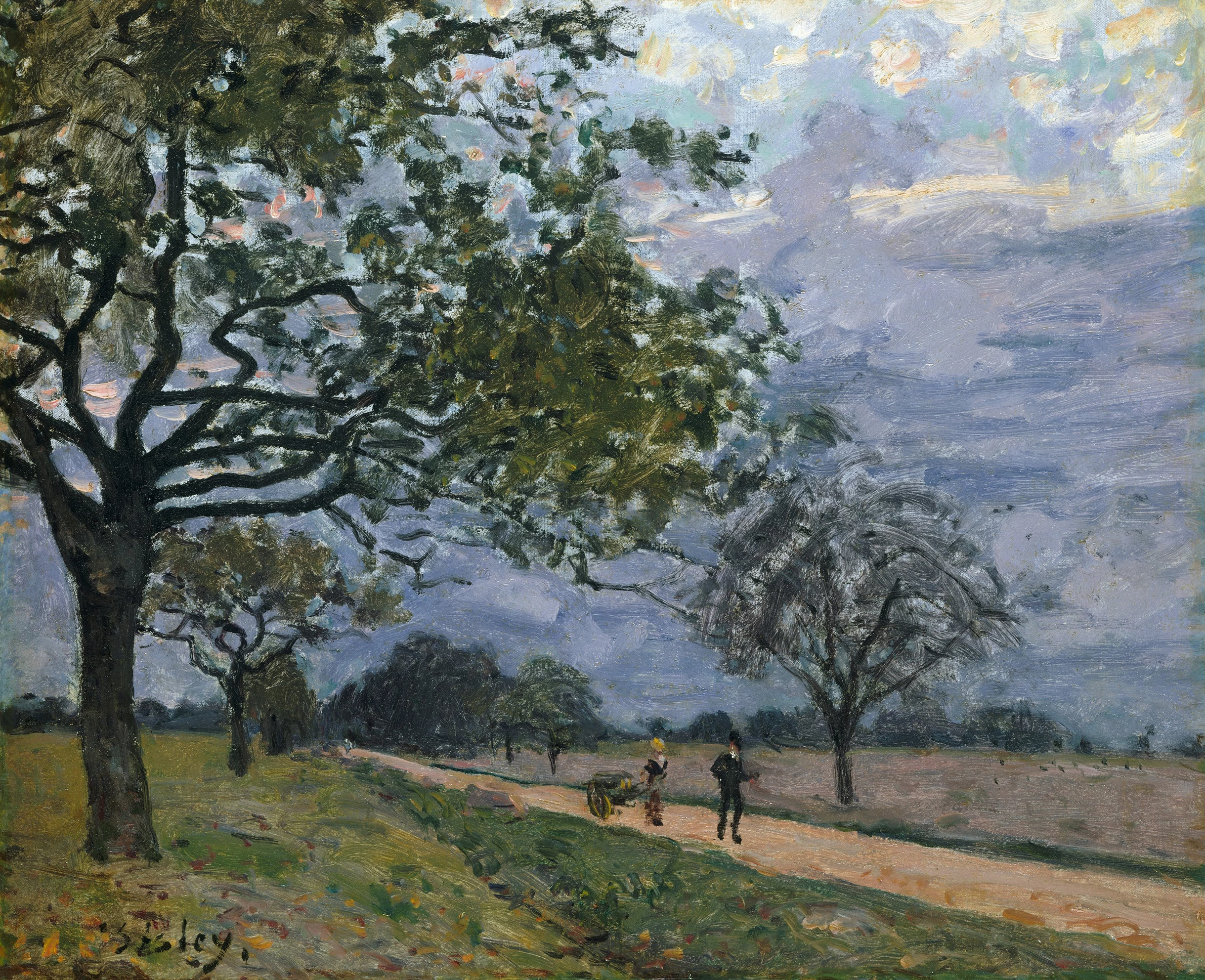 The Road from Versailles to Louveciennes, Alfred Sisley