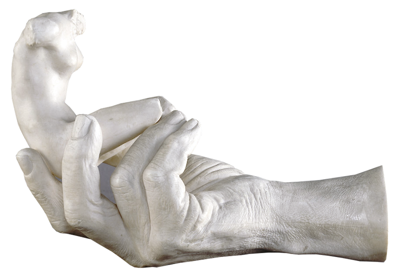 Hand of Rodin with a Female Figure scale comparison