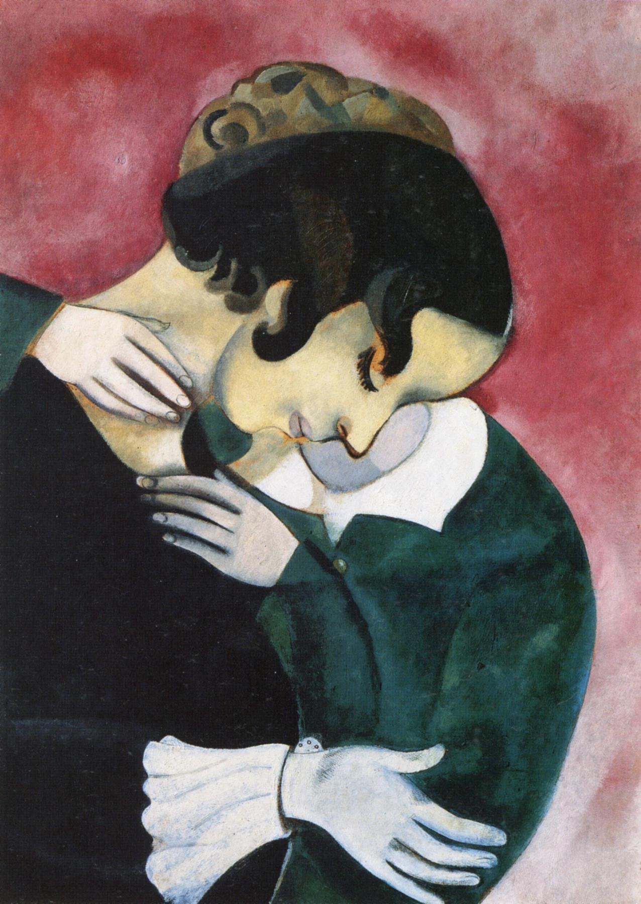 Lovers in Pink, Marc Chagall