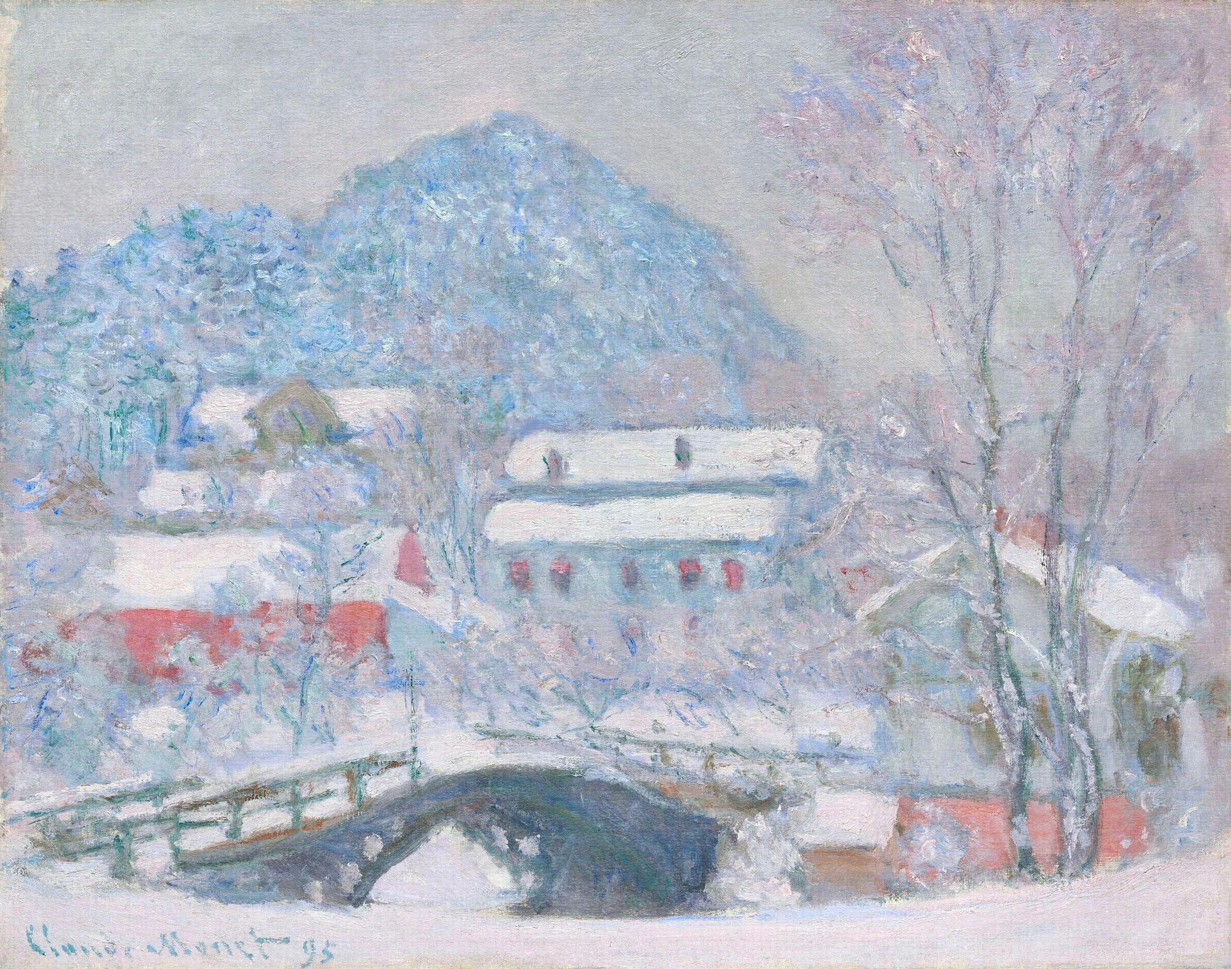 Norway, Sandviken Village in the Snow, Claude Monet
