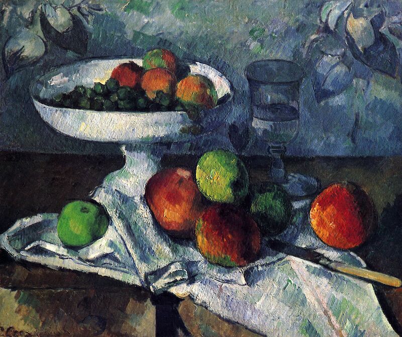 Still Life With Fruit Dish scale comparison
