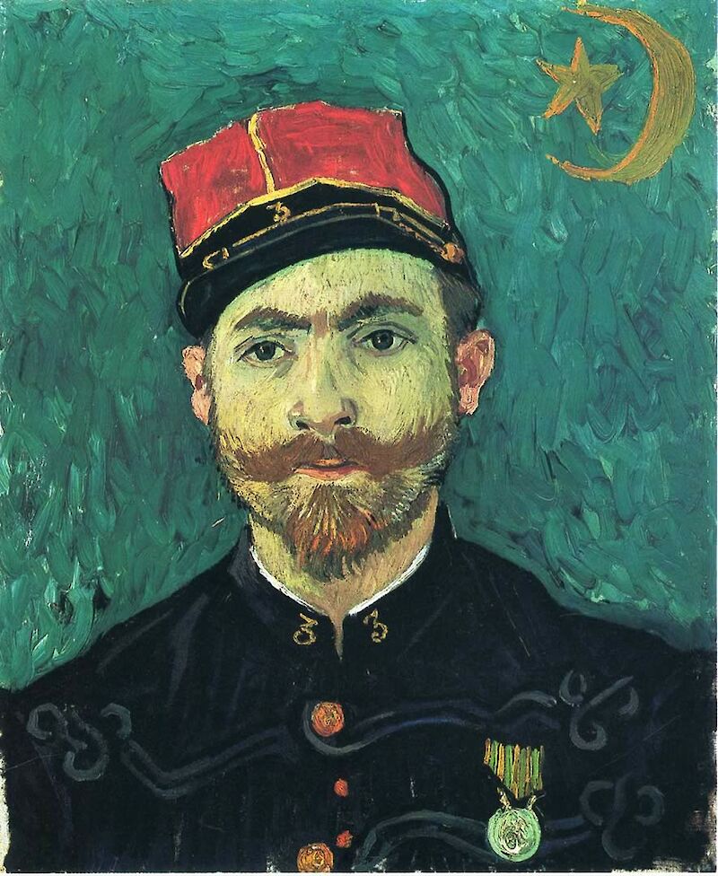 Portrait of Millet Second Lieutenant of the Zouaves scale comparison