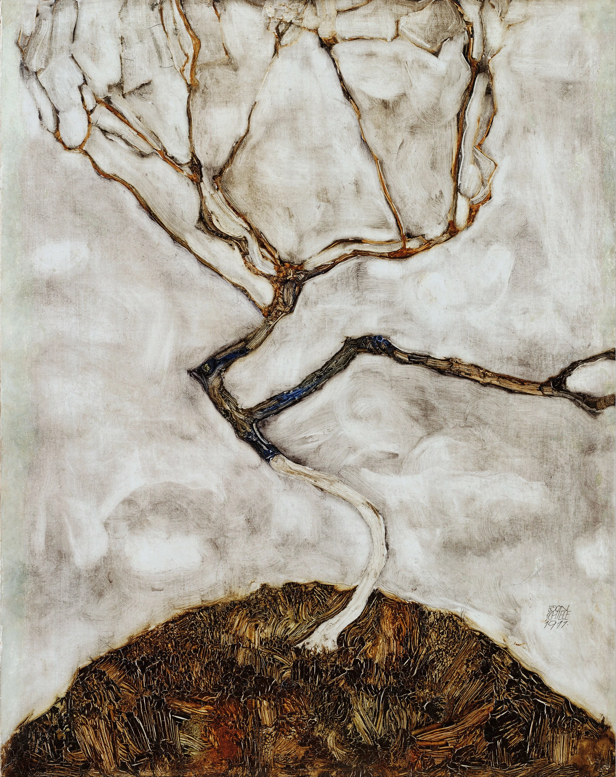 A Tree in Late Autumn, Egon Schiele