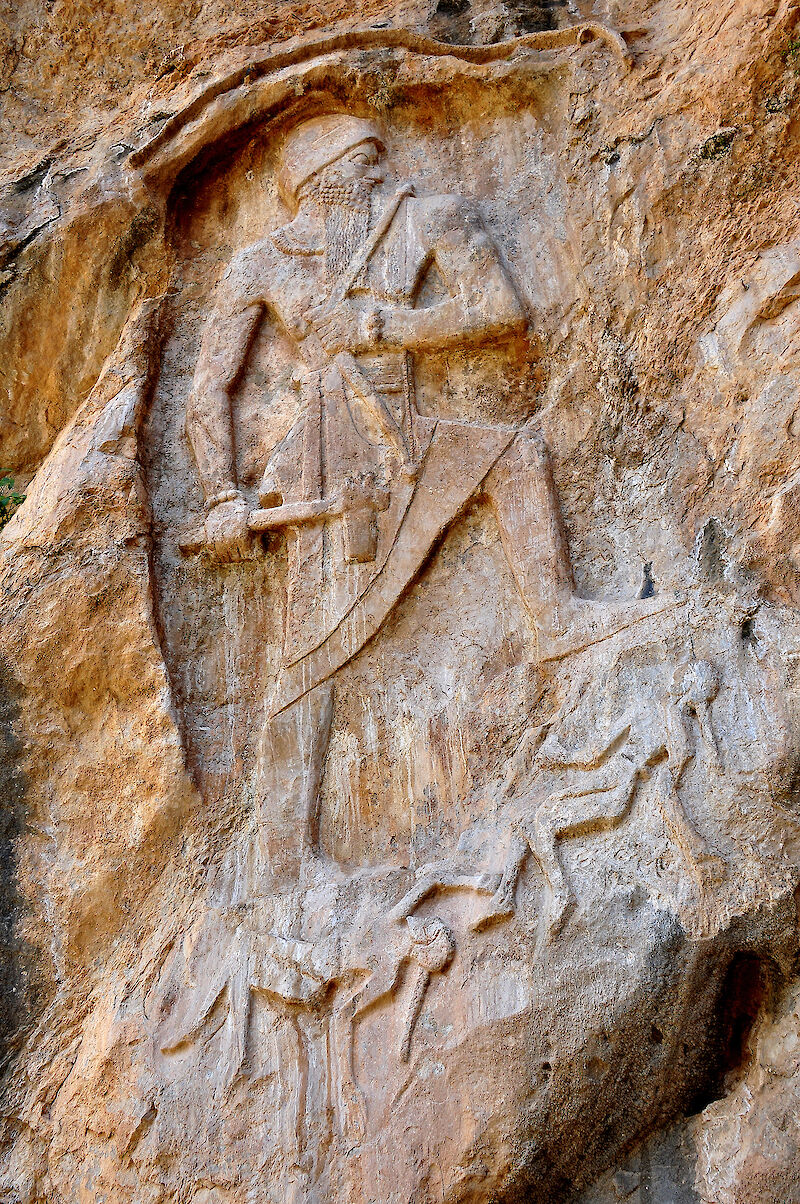 Naram-Sin Rock Relief at Darband-iGawr scale comparison