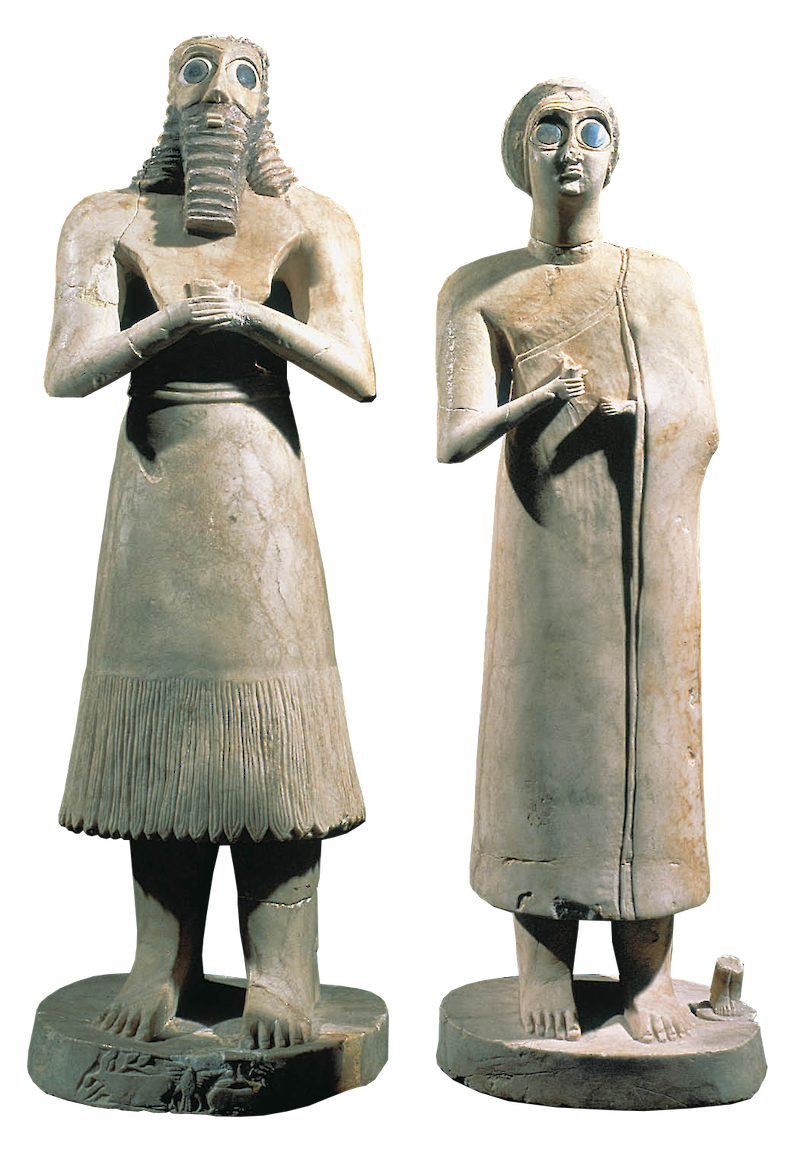 Votive Figurines from Eshnunna scale comparison