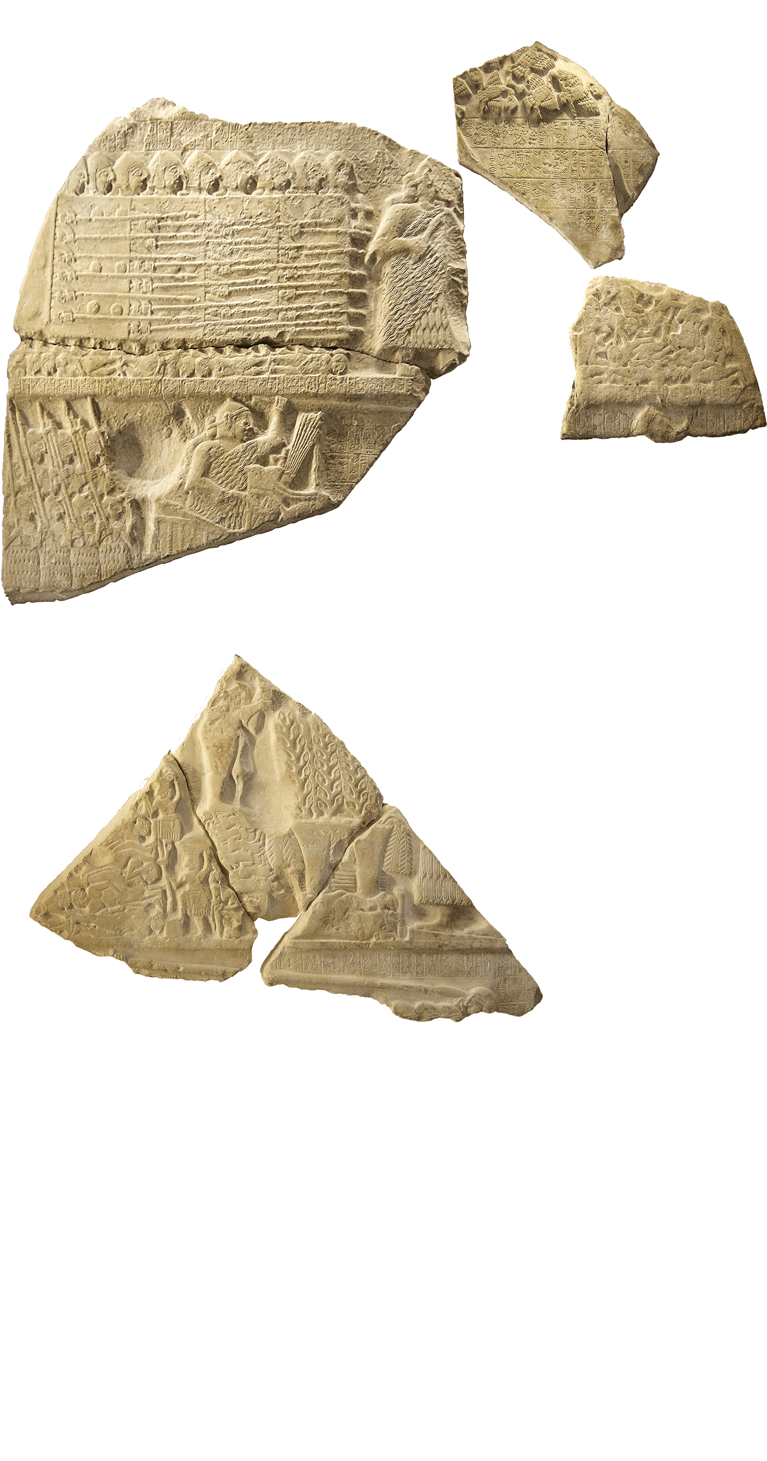 Stele of the Vultures - Historical Side, zoomed in