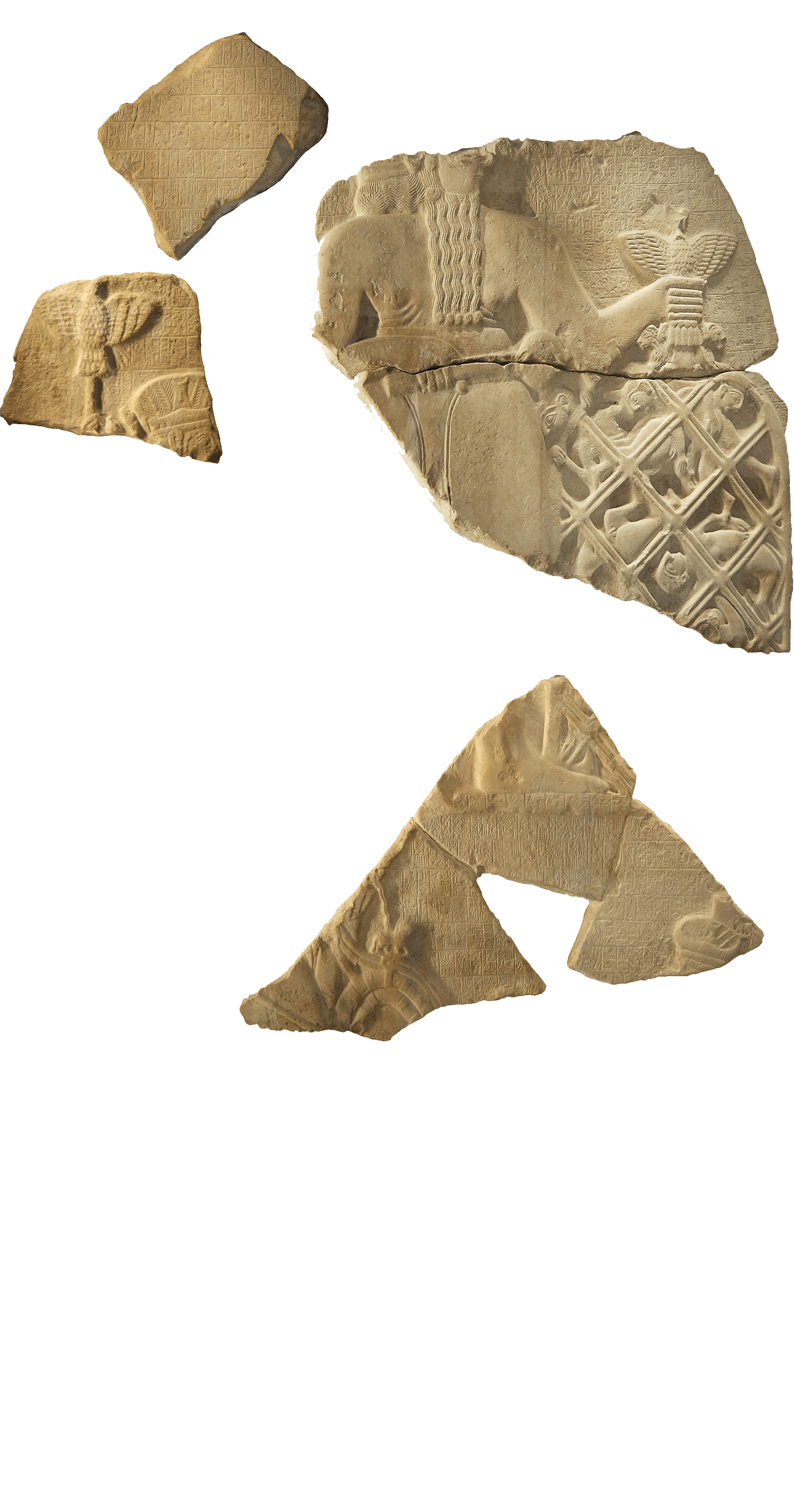 Stele of the Vultures - Mythological Side, zoomed in