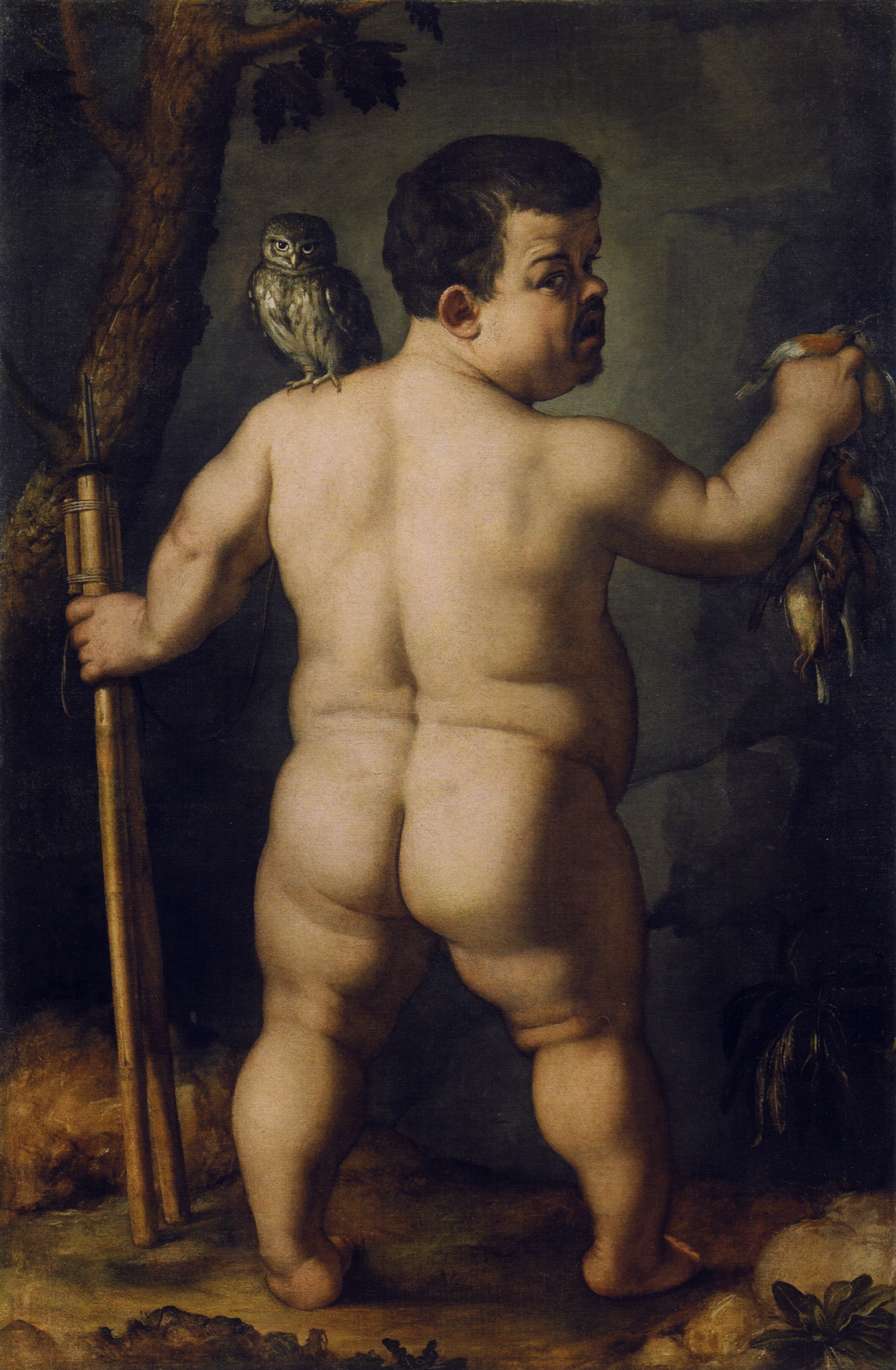 Portrait of the dwarf Nano Morgantе (Back), Agnolo Bronzino