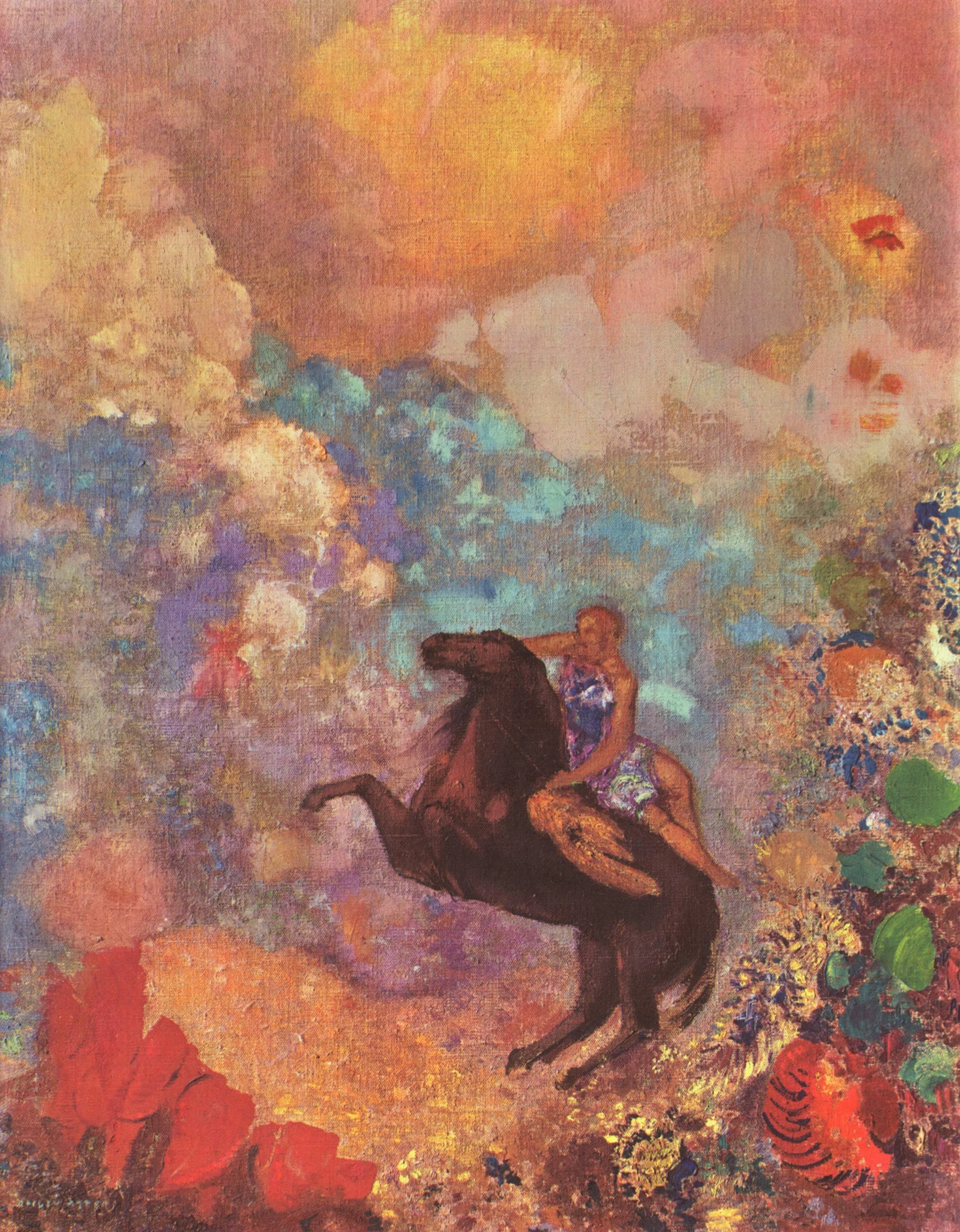 Pegasus and the Muse, Odilon Redon
