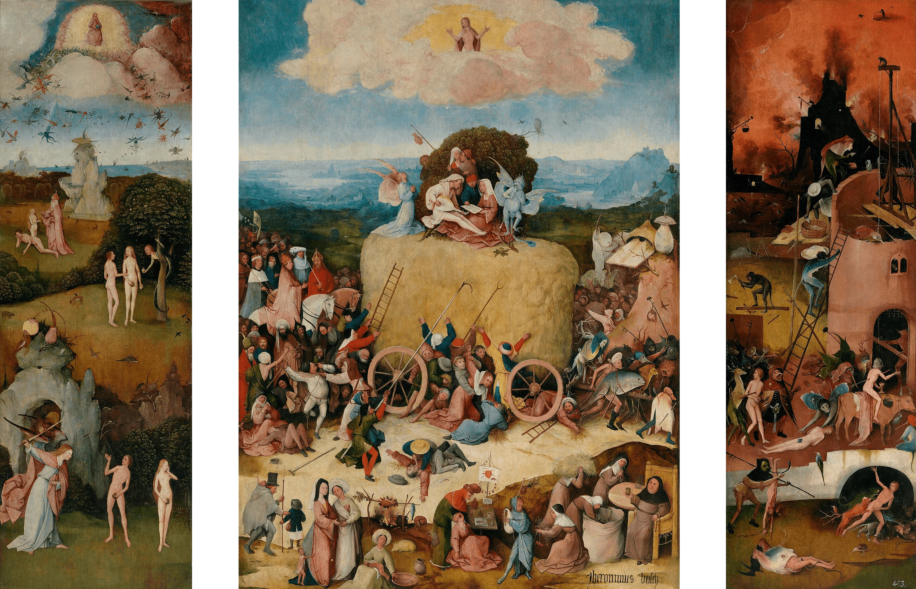 The Haywain Triptych, Hieronymus Bosch
